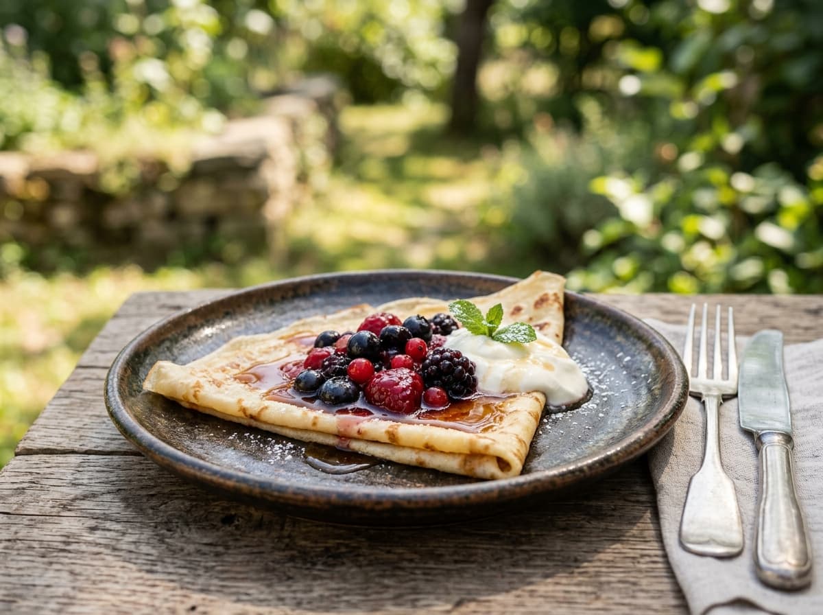 Pancakes preparation